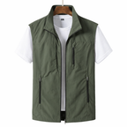 Men's Zip Front Utility Gilet