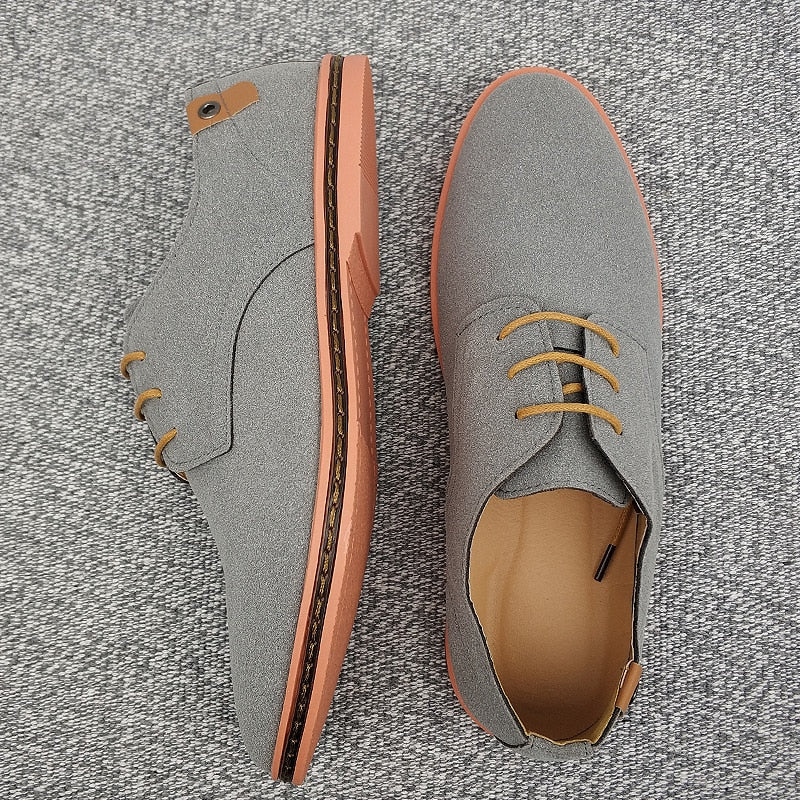 Men's Suede Look Derby Shoes