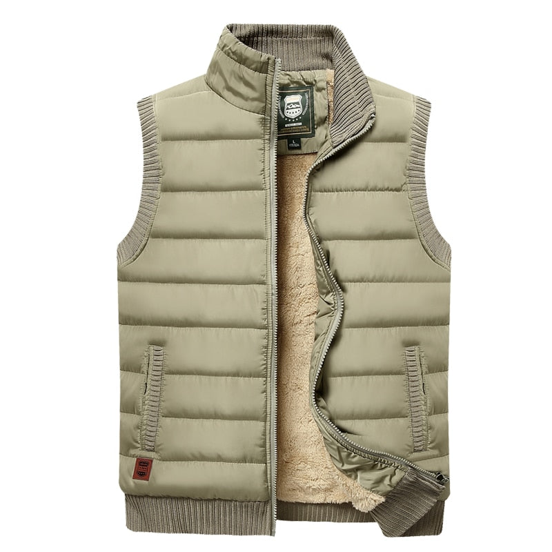 Men's Fur Lined Padded Gilet