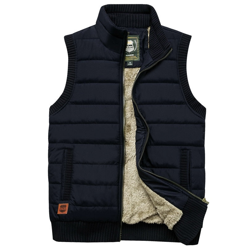 Men's Fur Lined Padded Gilet