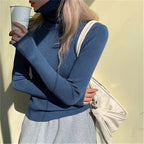 Women's Ribbed Roll Neck Jumper