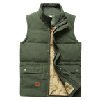 Men's Fur Lined Padded Gilet