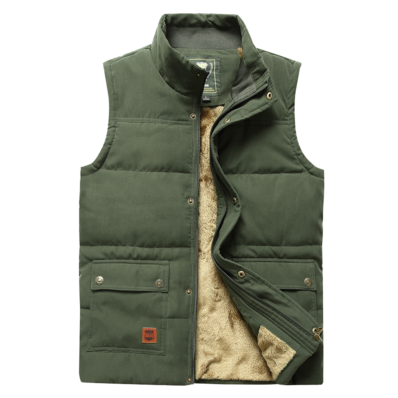Men's Fur Lined Padded Gilet