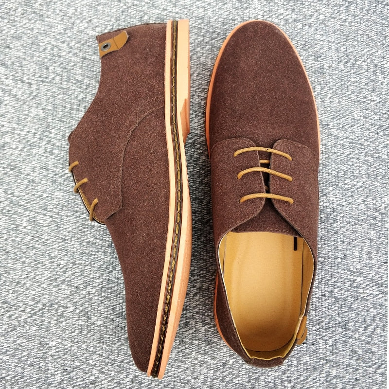 Men's Suede Look Derby Shoes