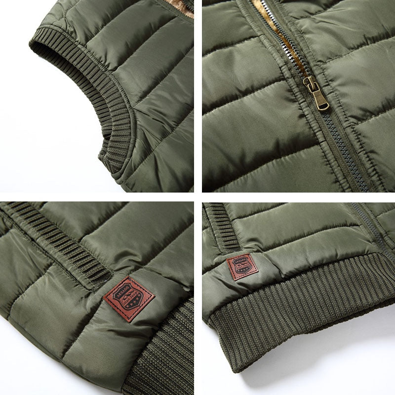 Men's Fur Lined Padded Gilet