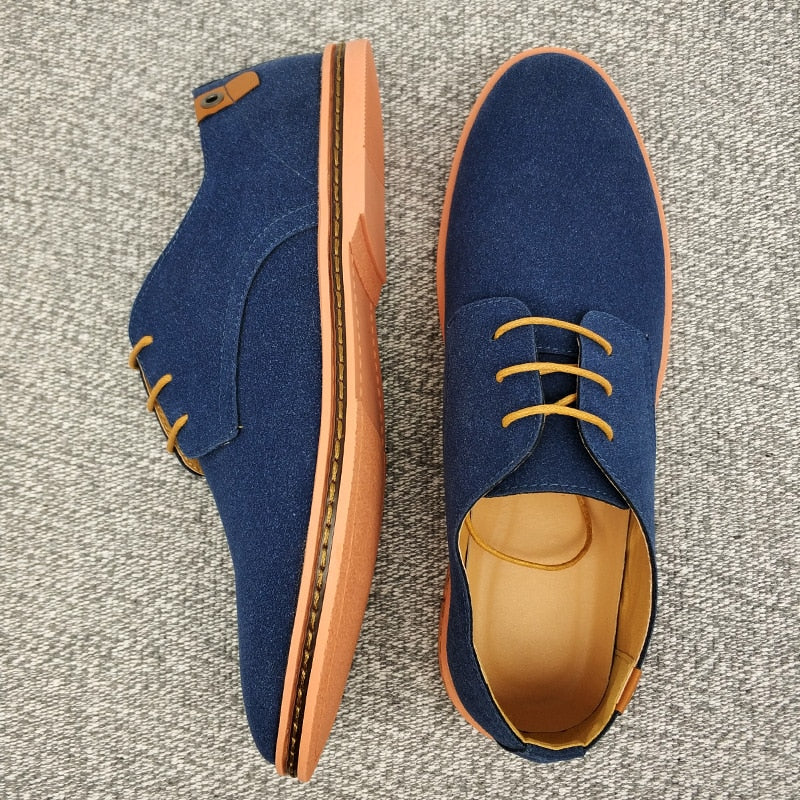 Men's Suede Look Derby Shoes