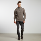 Men's High Collar Half Zip Jumper