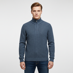 Men's High Collar Half Zip Jumper