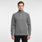 Men's High Collar Half Zip Jumper