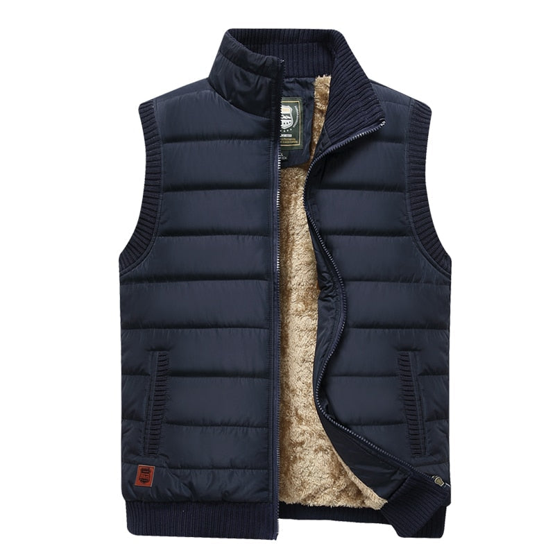 Men's Fur Lined Padded Gilet