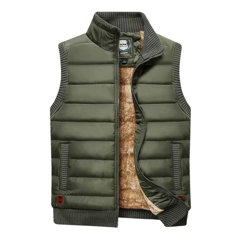 Men's Fur Lined Padded Gilet