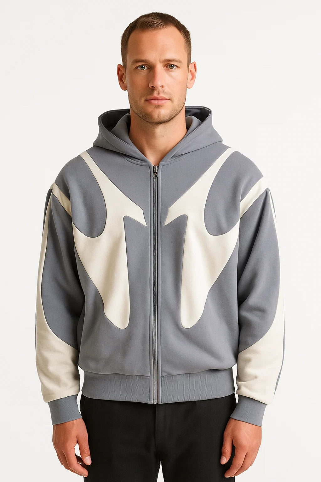 Men's Minimalist Zip Up Hoodie