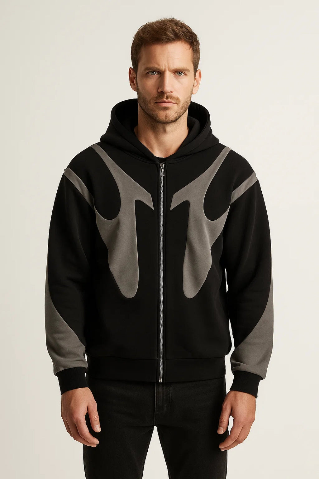 Men's Minimalist Zip Up Hoodie