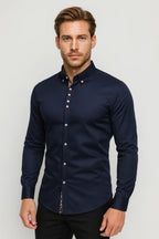 Men's Tailored Printed Trim Shirt