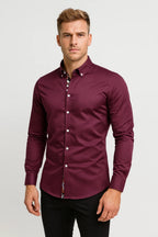 Men's Tailored Printed Trim Shirt