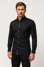 Men's Tailored Printed Trim Shirt