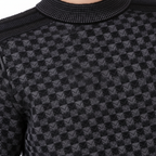Men's Ribbed Trim Crew Neck Jumper