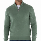 Men's Ribbed Collar Quarter Zip Jumper