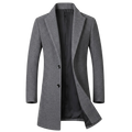 Men's Refined Mid Length Tweed Coat