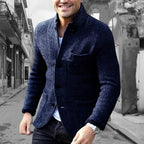 Men's Structured Knit Cardigan