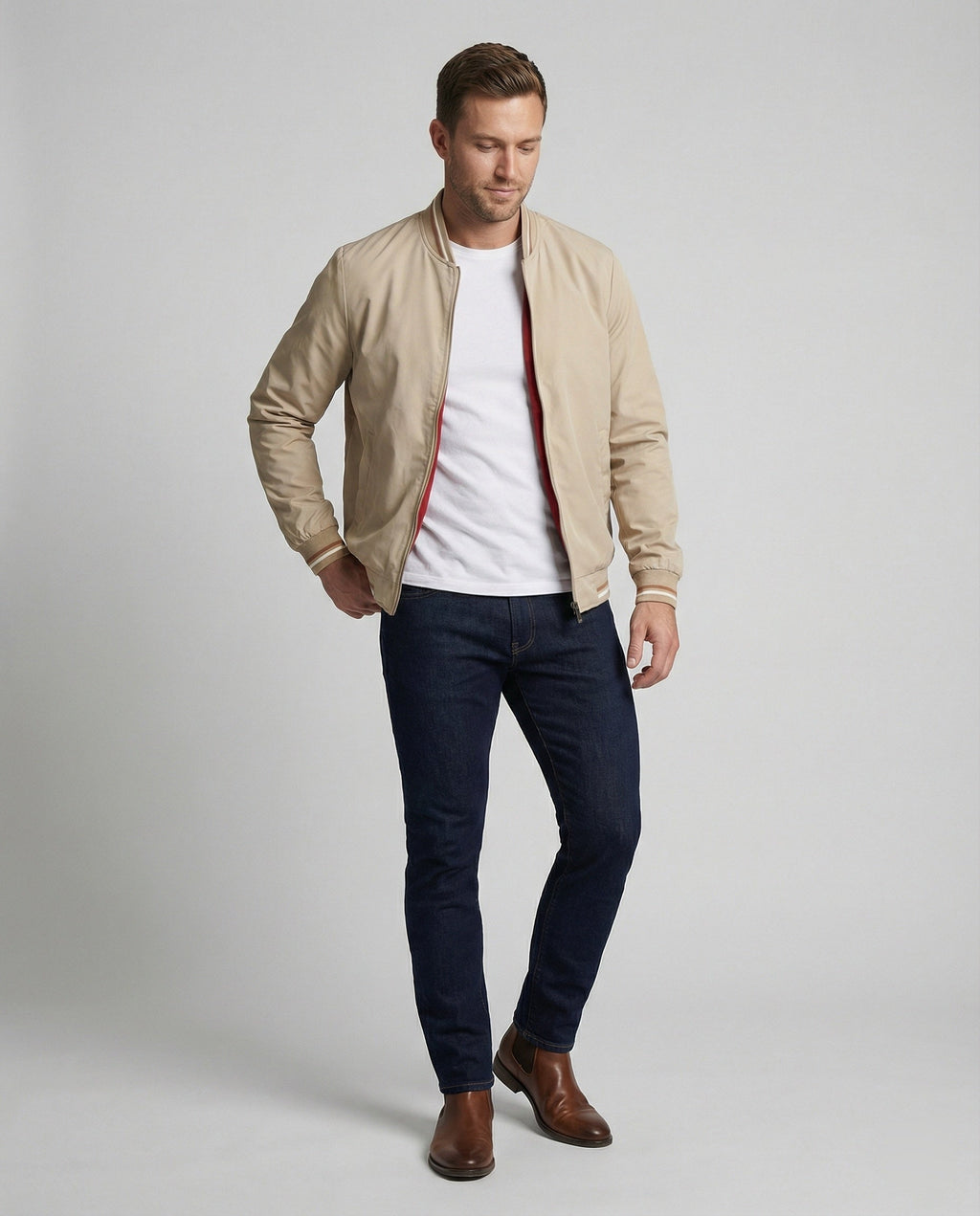 Men's Water Resistant Nylon Bomber