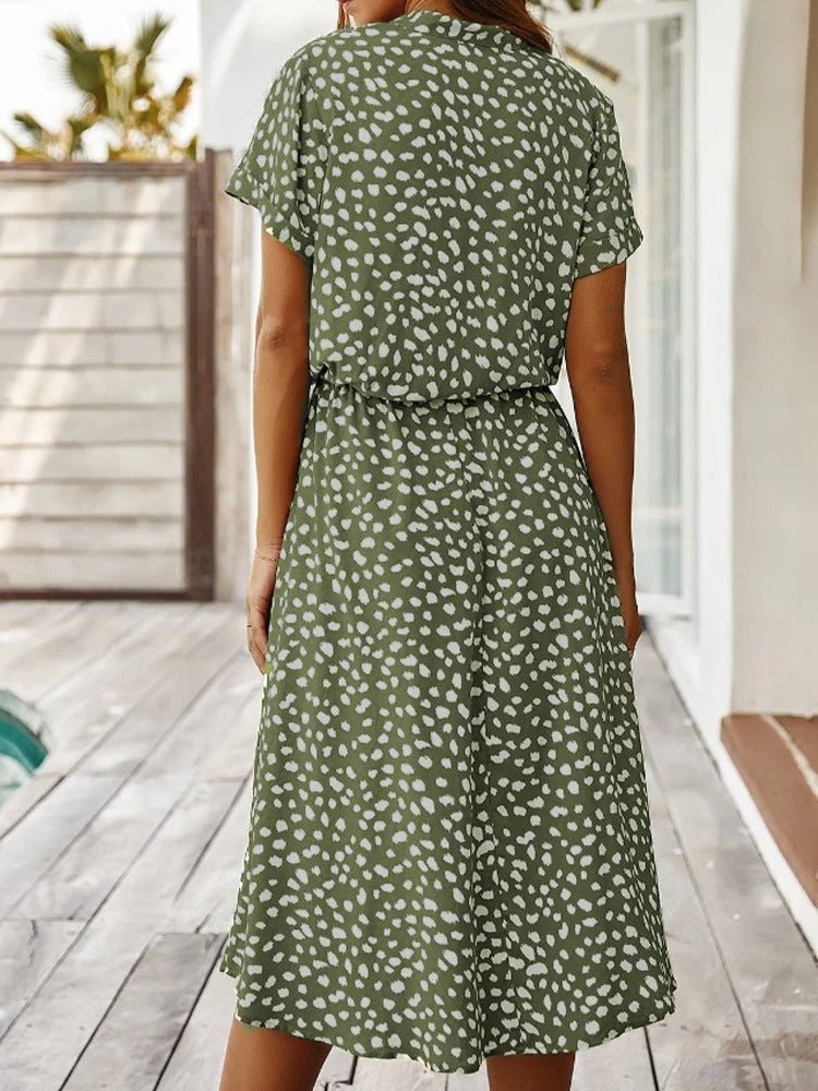 Women's Printed Midi Summer Dress