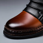 Men's Handcrafted Buckle Ankle Boots