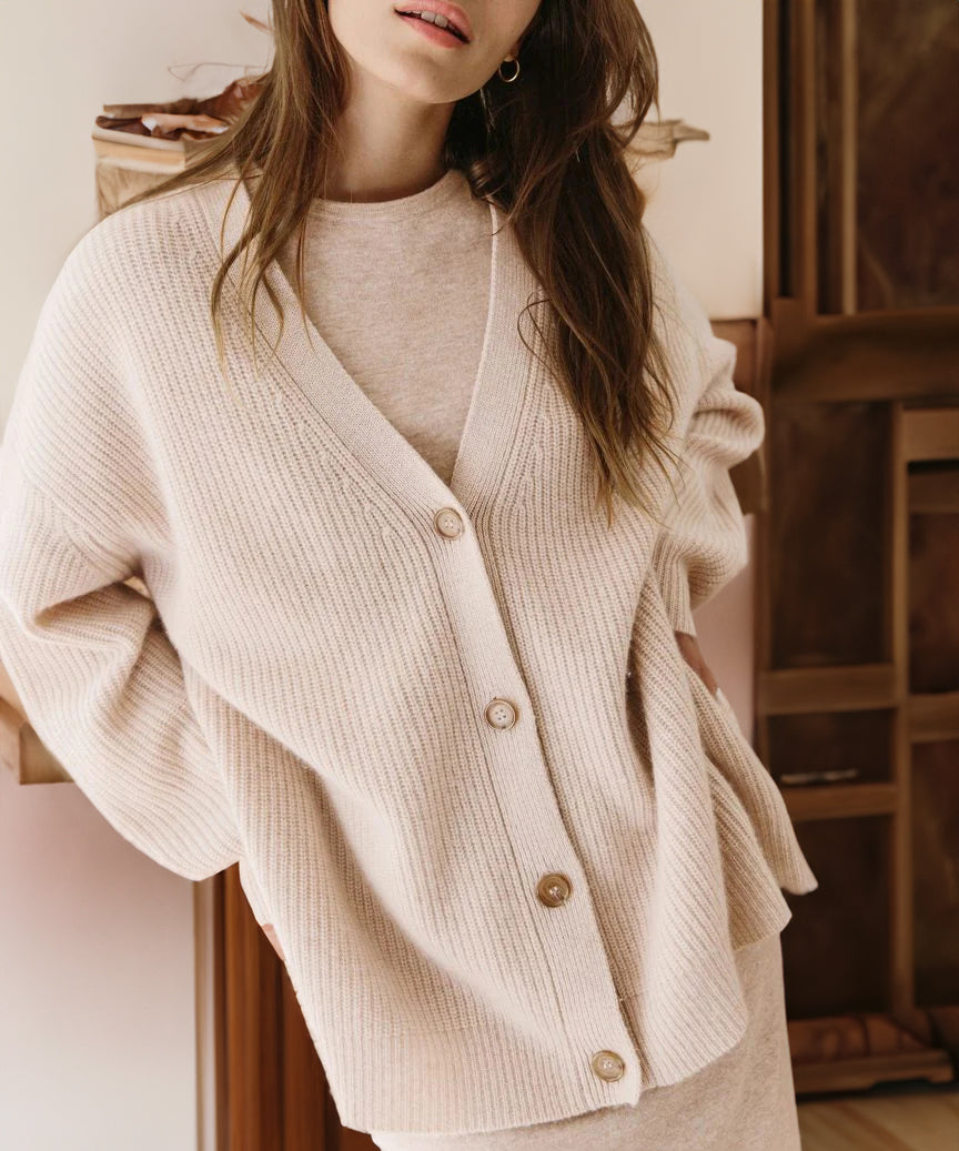 Women's Soft Knit Oversized Cardigan