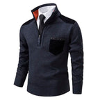 Men's Chest Pocket Quarter Zip Jumper