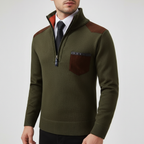 Men's Chest Pocket Quarter Zip Jumper
