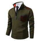 Men's Chest Pocket Quarter Zip Jumper