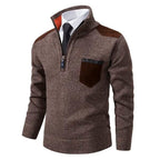 Men's Chest Pocket Quarter Zip Jumper