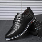 Men's Panelled Leather Lace-Ups