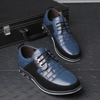 Men's Panelled Leather Lace-Ups