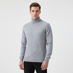 Men's Ribbed Roll Neck Jumper
