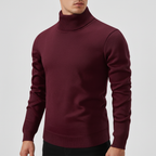 Men's Ribbed Roll Neck Jumper