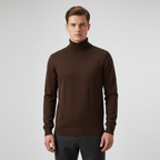 Men's Ribbed Roll Neck Jumper