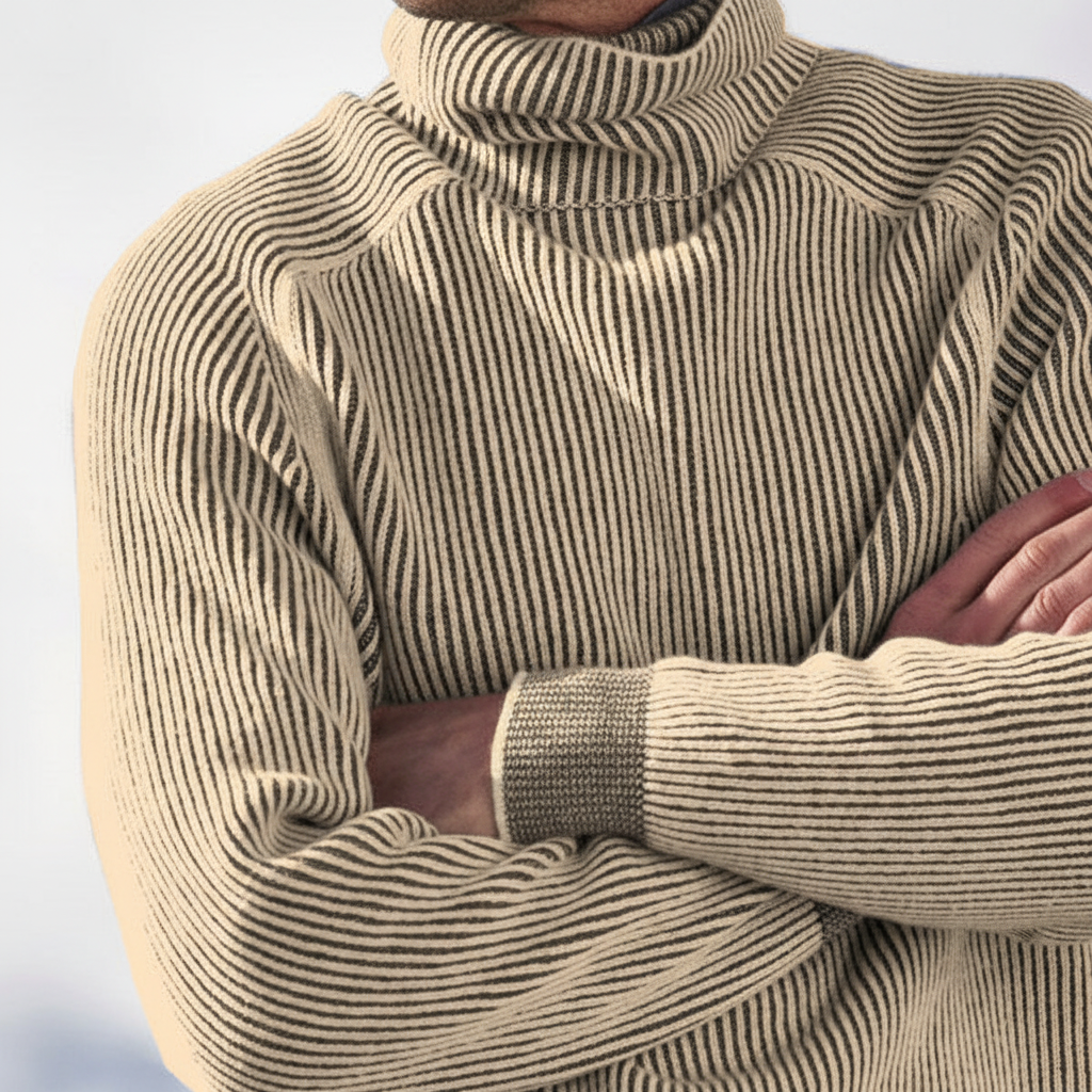 Men's Raglan Roll Neck Jumper