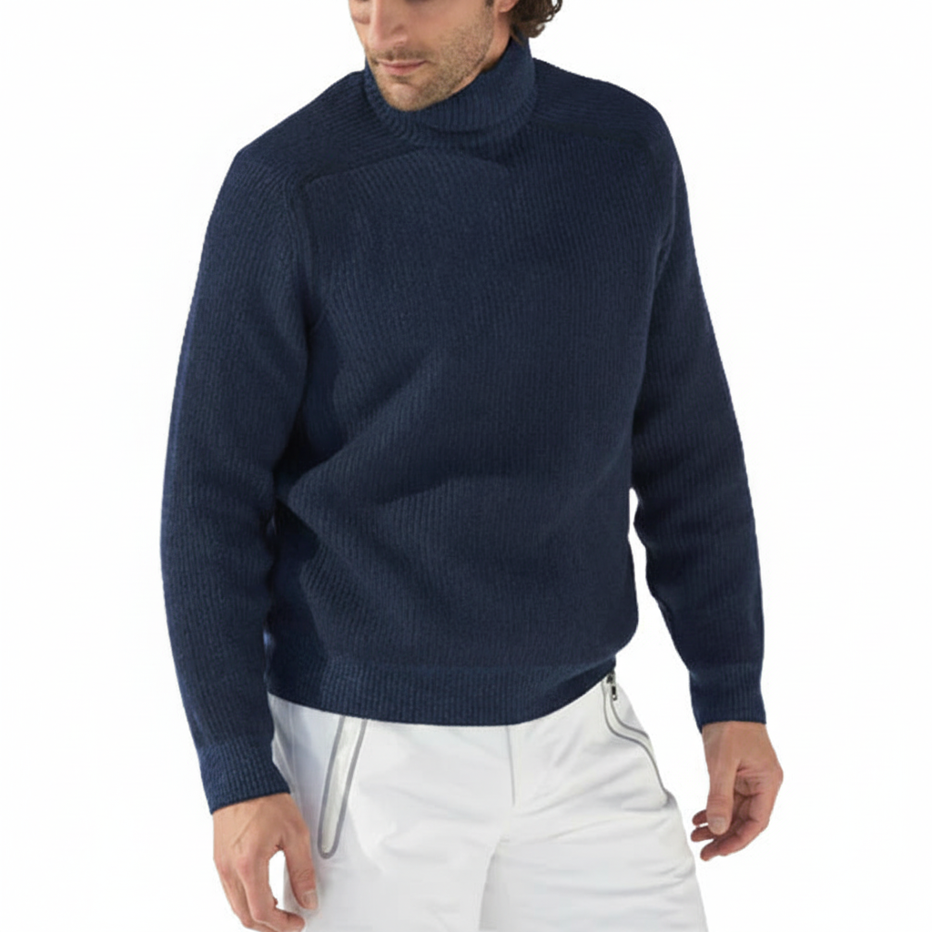 Men's Raglan Roll Neck Jumper