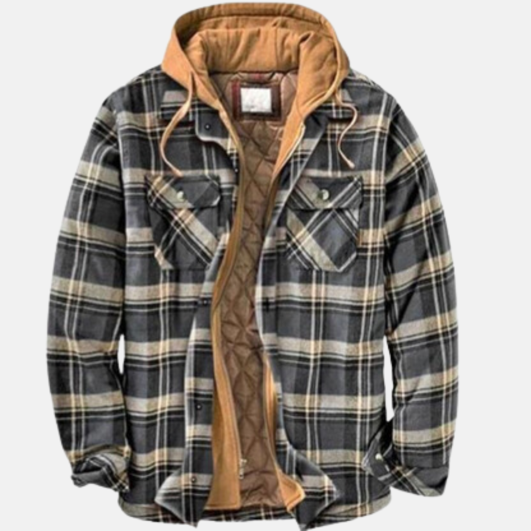 Men's Quilted Hooded Overshirt