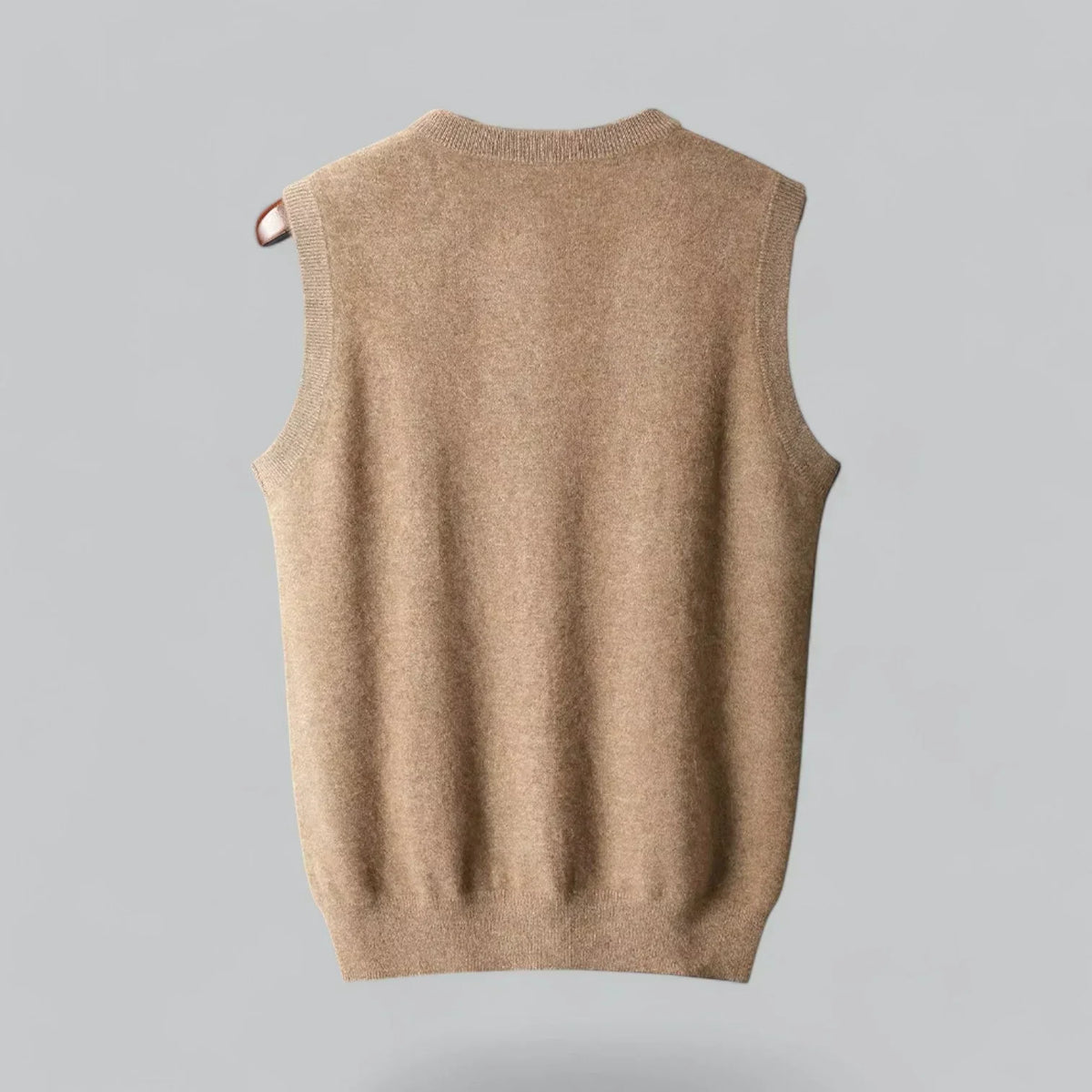 Men's V-Neck Wool Knit Vest