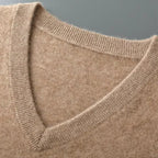 Men's V-Neck Wool Knit Vest
