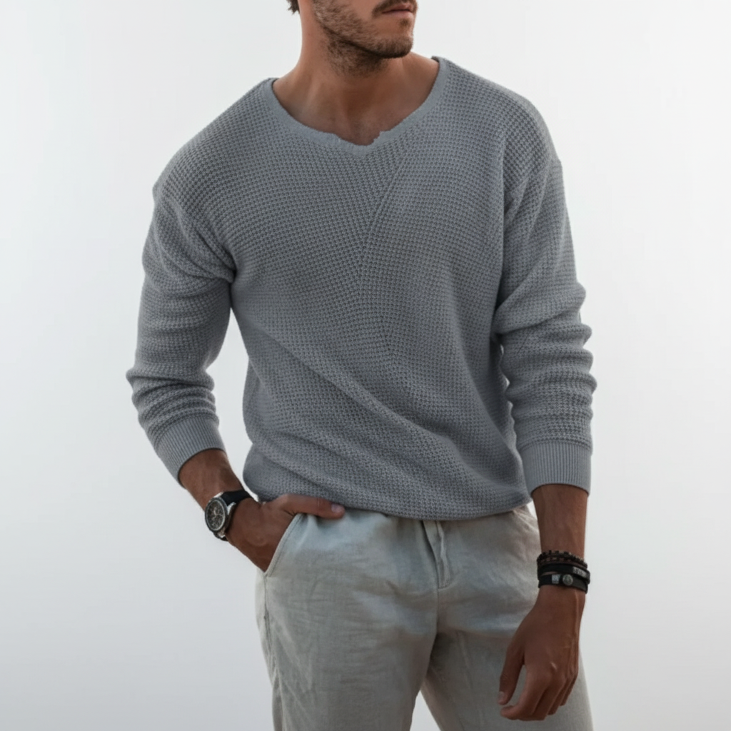 Men's Waffle Knit Jumper
