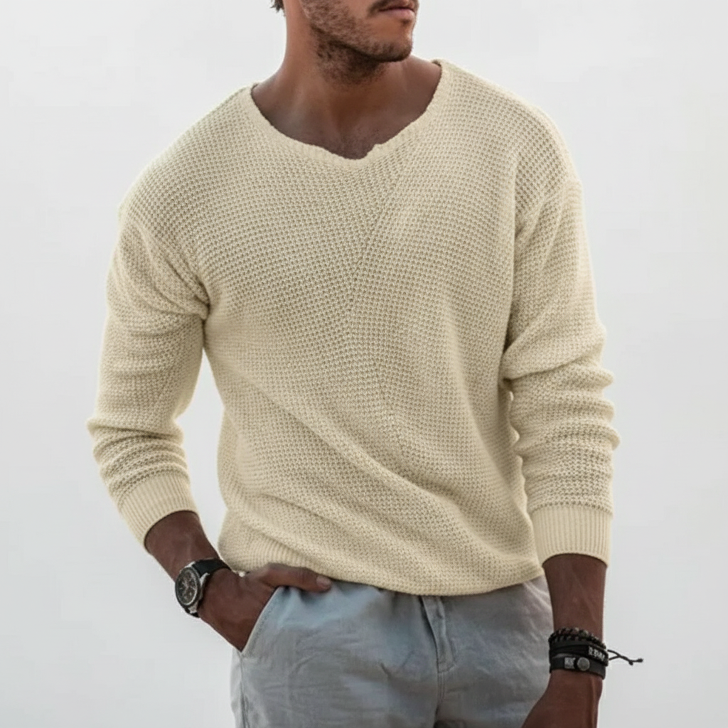 Men's Waffle Knit Jumper