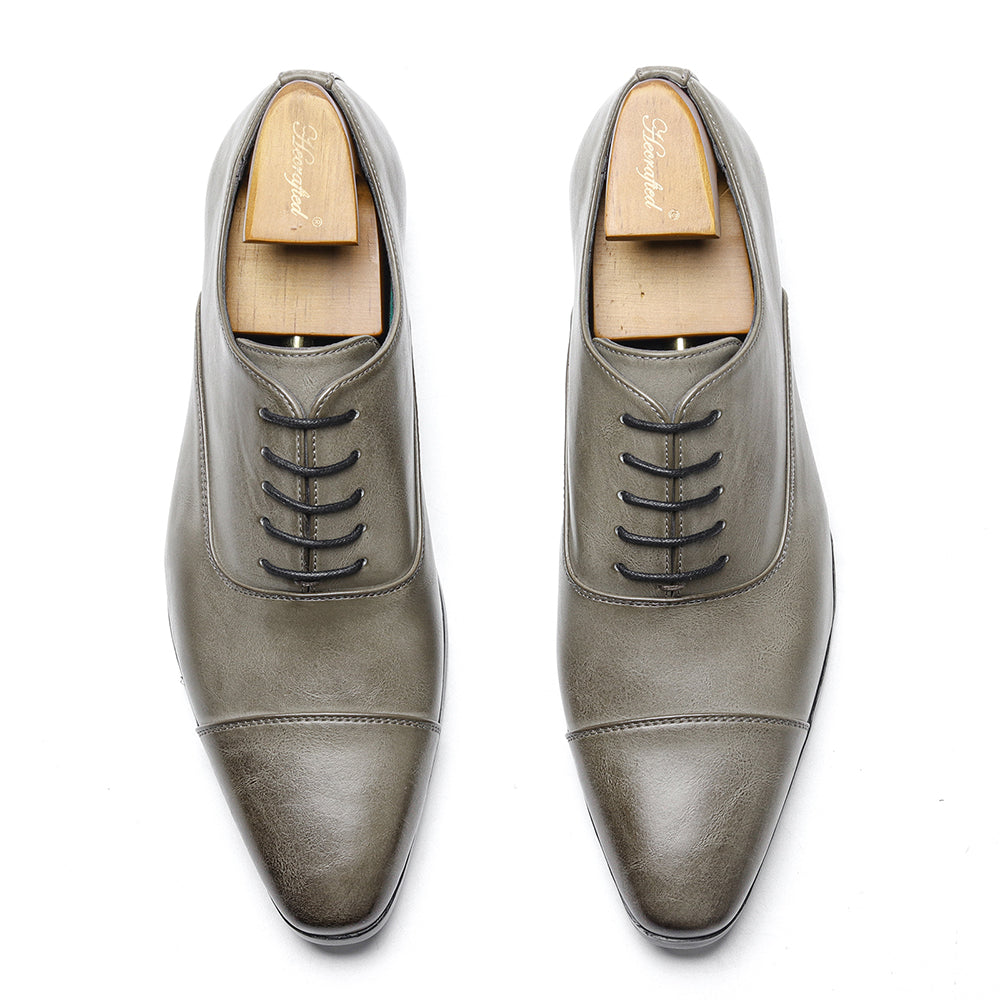 Men's Cap Toe Leather Oxfords