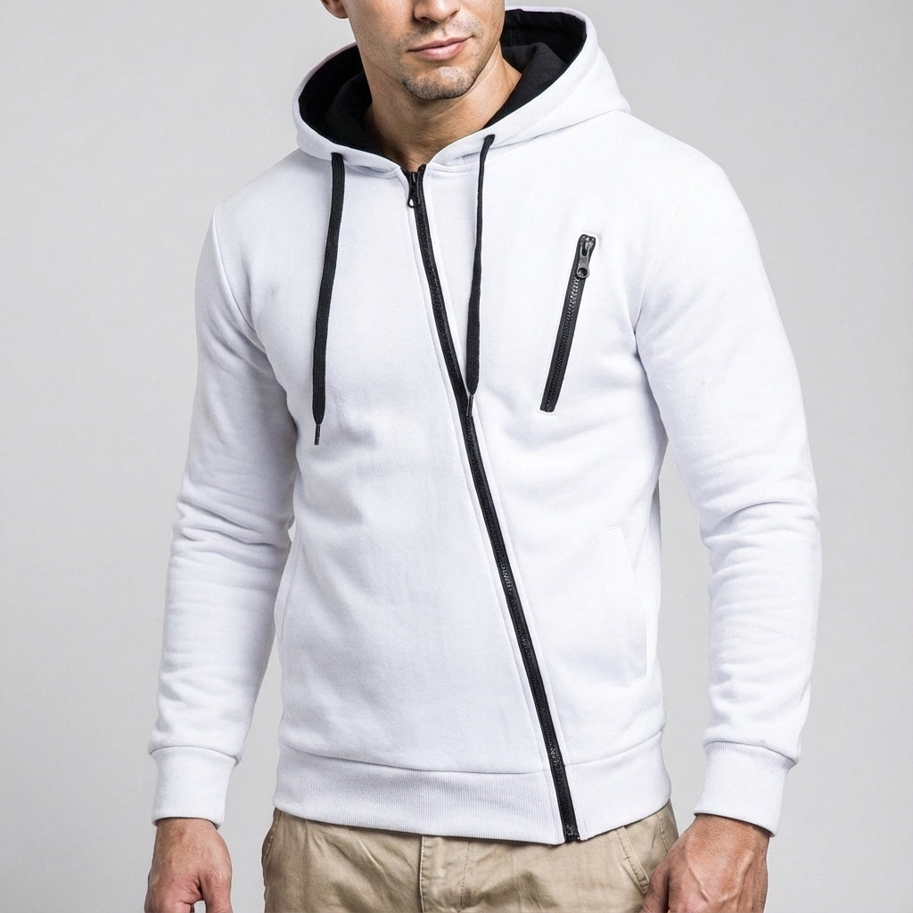 Men's Hooded Asymmetric Training Jacket