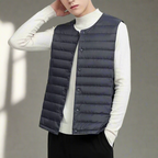 Men's Quilted Snap Front Gilet