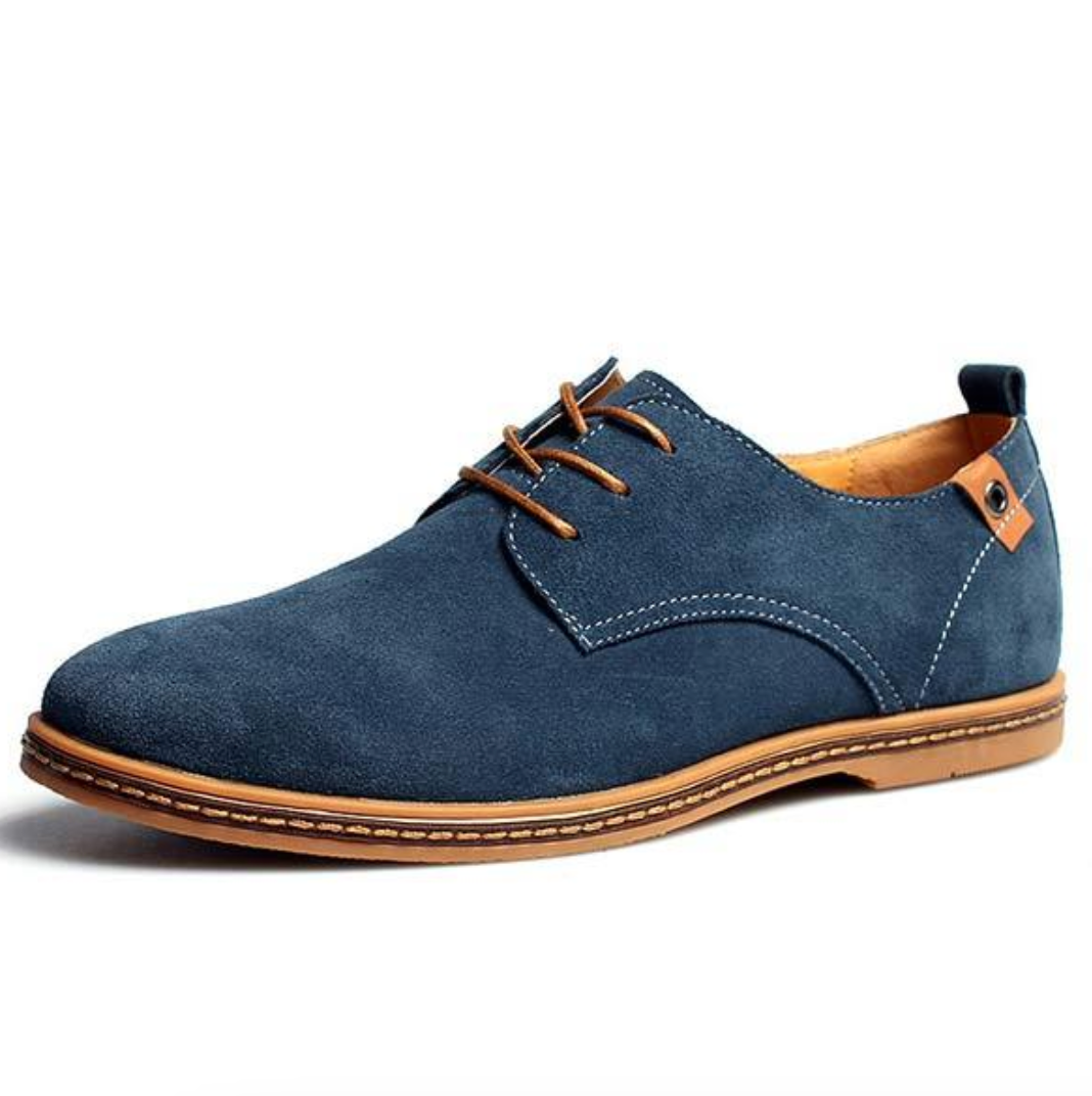 Men's Suede Textured Derby Shoes