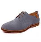 Men's Suede Textured Derby Shoes