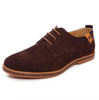 Men's Suede Textured Derby Shoes